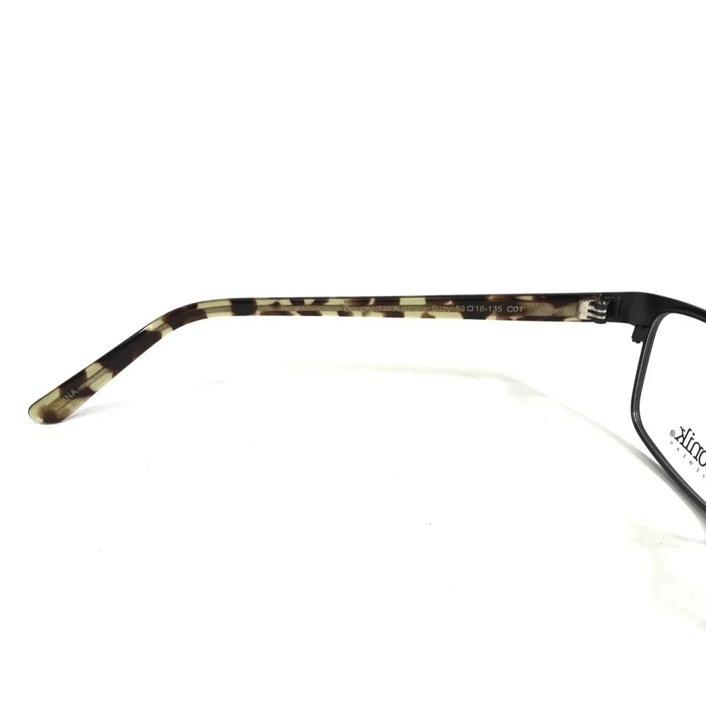 Iconik Eyeglasses Frames Suzy C01 Green Tortoise Rectangular Full Rim 53-16-135